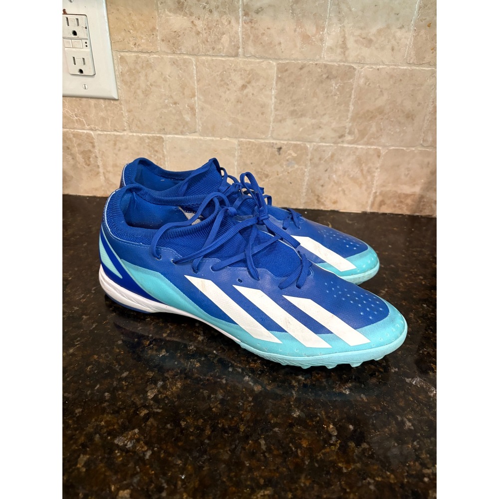 Adidas X Crazyfast.3 TF Turf Soccer Shoes Blue Cyan ID9338 Mens 11.5